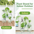 iDavosic.ly Plant Stand Indoor Outdoor, 6 Tier Corner Metal Flower Display - Image 6
