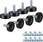 Darcvds 1/4" Thread Furniture Feet Levelers, Leveling Feet Screw on Furniture by Darcvds