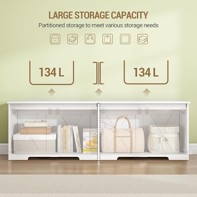 Hzuaneri 59" Storage Chest, Large Storage Trunk - Image 5