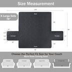 Soft Quilted Couch Cover with Pockets - Image 7