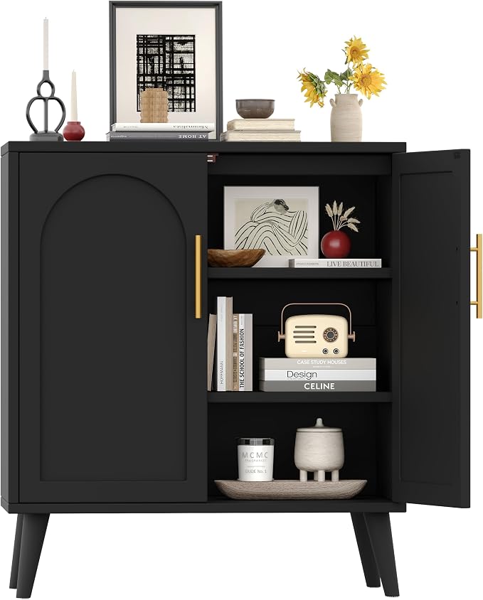 Keehusux 15.7" D Set of 2 Modern Buffet Cabinet - Image 8