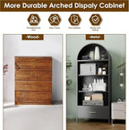 VEXPOR 73" Tall Arched Bookcase - Image 5