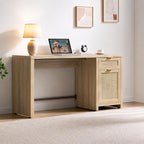 SICOTAS Rattan Home Office Desk - Image 2