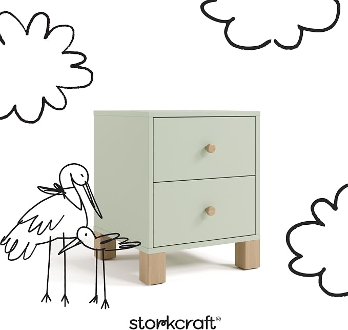 Storkcraft California 2 Drawer Nightstand - Image 6