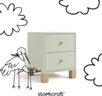 Storkcraft California 2 Drawer Nightstand - Image 6