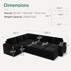 HONBAY Modular Sectional Sleeper Sofa - Image 2