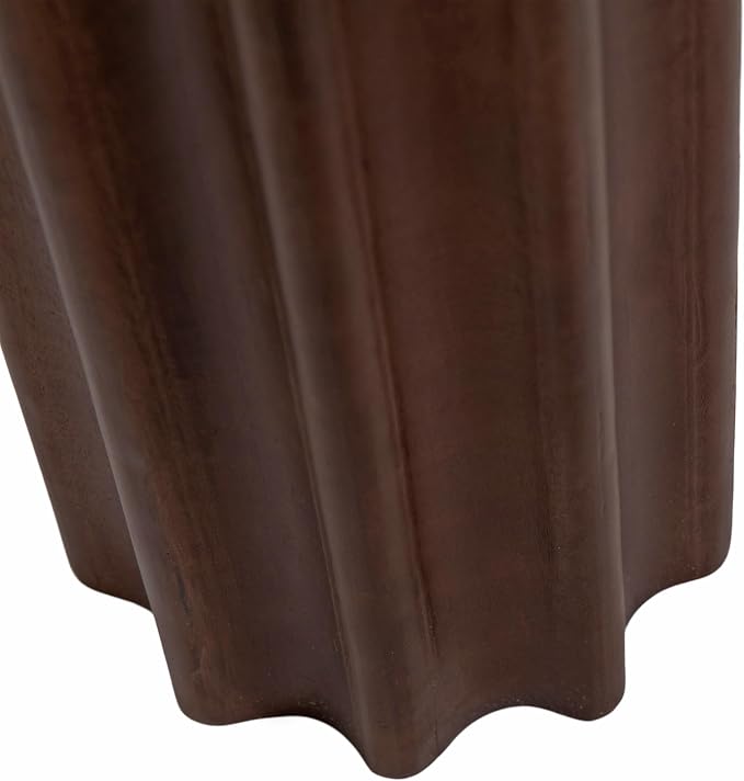 Kate and Laurel Gierson Modern Wooden Round Side Table; 12 x 12 x 22; Dark - Image 8