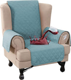 Turquoize 100% Waterproof Wing Chair Cover Wing Armchair Slipcovers Chair Couch by Turquoize