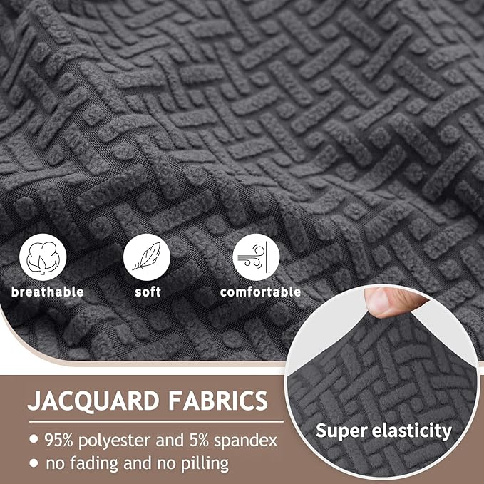 ALIECOM 100% Waterproof Recliner Sectional Couch Covers L Shape Stretch Corner - Image 5