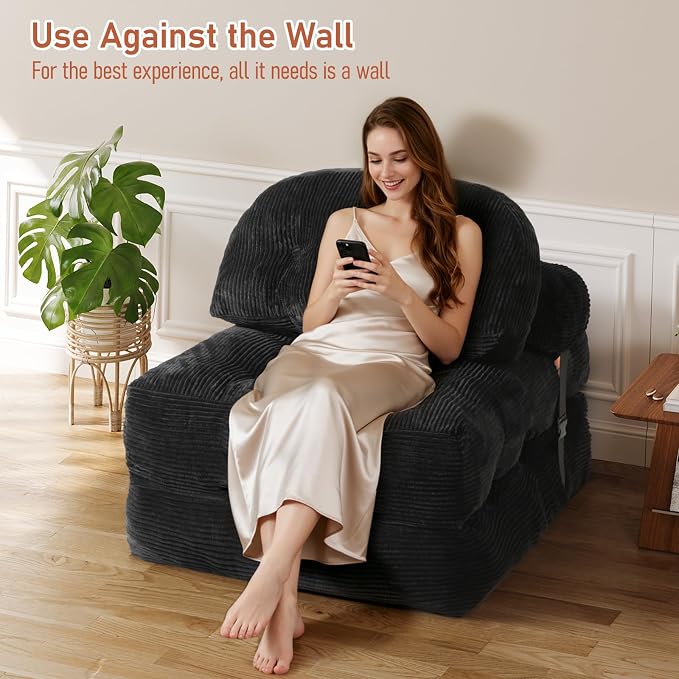 Folding Sofa Bed, Convertible Sleeper Chair - Image 7
