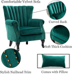 Velvet Accent Chairs Set of 2 - Image 6