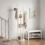 Muwuele Solid Wood Rotary Coat Rack, Freestanding Coat Rack - Image 8