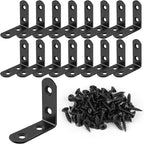 16 Pcs L Bracket Stainless Steel Corner Brace Sets, 90 Degree Right Angle - Image 8