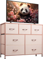 WLIVE 7 Drawer Dresser TV Stand, Entertainment Center, Media Console Table by WLIVE