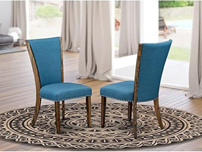 East West Furniture VEP7T21 Verona Parson Kitchen Chairs - Image 2