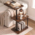 Faesun C Table End Table Adjustable Height, 360°Swivel TV Tray Table by Faesun