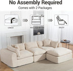 Modular Cloud Couch Sectional, Boneless Sofa - Image 7