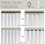 Snow White Pinch Pleated Linen 120 Inch Curtains 60 Inch Width | Linen Blend - Image 4