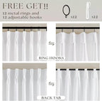 White Pinch Pleated Extra Wide Linen Curtains W60xL84 Inches Long | Linen Blend - Image 4
