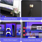chartustriable LED TV Stands W/Power Outlet - Image 6