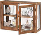 MOOCA Wood and Glass Display Case, Double Door by Mooca