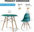 5-Piece Round Dining Table Set, Small 31.5" Kitchen Table Chairs Set of 4 Space - Image 2