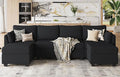 Huatean Home 114.17" Modular Sectional Sofa, 6 Seat Sectional Couches by huateanhome