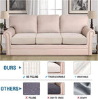 H.VERSAILTEX Super Stretch Individual Seat Cushion Cover Sofa Covers Couch - Image 2