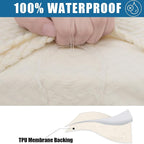 Smiry Waterproof Couch Cushion Covers, Stretch Jacquard Thick Sofa Cushion - Image 2