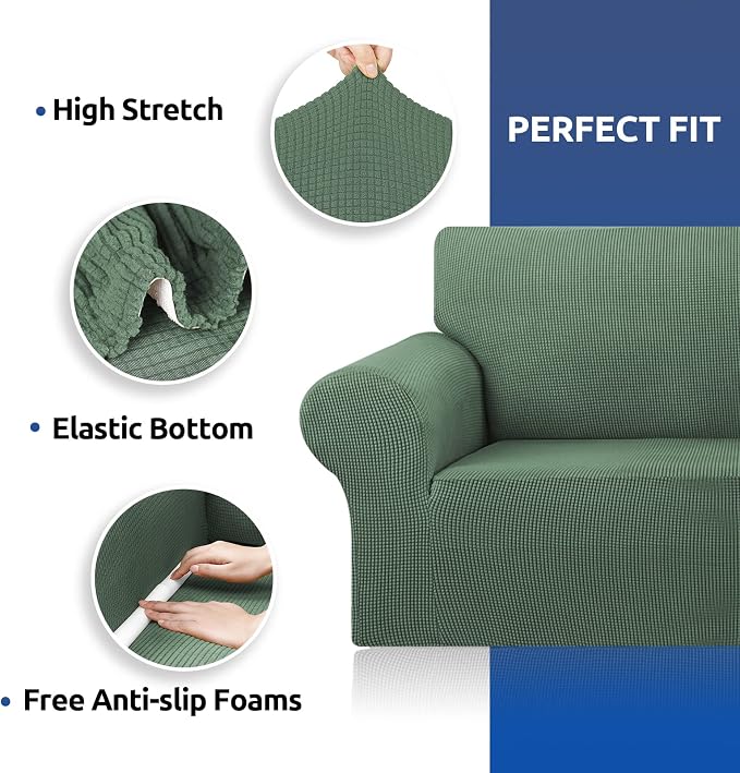 Stretch Chair Sofa Slipcover, Single Couch Cover, Pet Friendly Furniture - Image 3