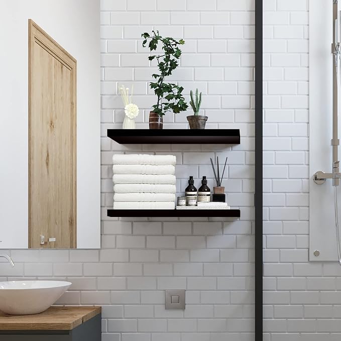 SAUMONIERES 24 Inch Floating Wall Shelves - Image 2