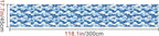 HOMETITUTE Ocean Blue Wave Pattern Wallpaper Peel and Stick Self Adhesive Vinyl - Image 2