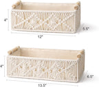 Mkono Macrame Storage Baskets Boho Decor Box Handmade Woven Decorative - Image 6