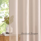NICETOWN Taupe Sheer Curtains 54 inch Length, Grommet Voile Sheer Lightweight & - Image 3