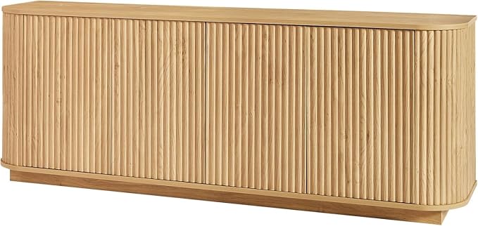 64'' Fluted TV Stand for TVs up to 75'', Modern Long Media Console - Image 7