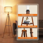OUTON Wood Tripod Floor Lamp - Image 3