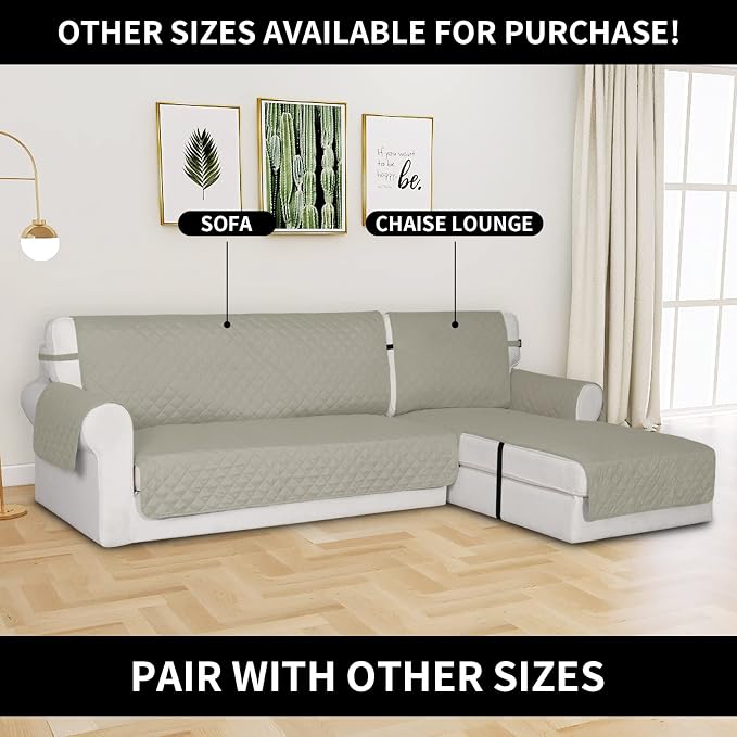 Easy-Going Reversible Couch Cover, Chaise Lounge, Water Resistant Furniture Mat - Image 2