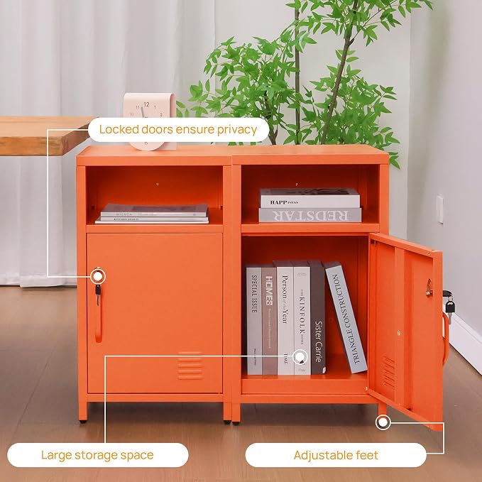 ALBAD Compact Metal Nightstand - Image 5