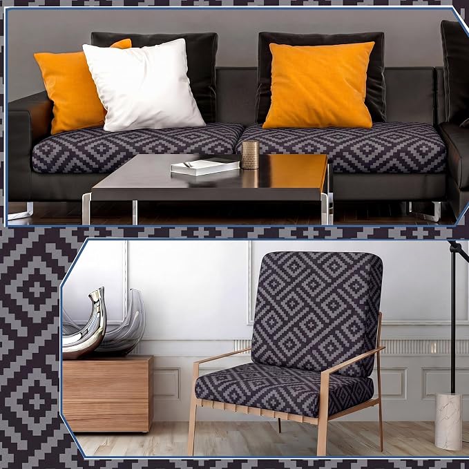Geyoga 8 Pcs Patio Stretch Sofa Cushion Covers Outdoor Cushion Covers - Image 7