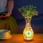 Mosaic Vase Lamp, Turkish Moroccan Table Lamp，Colorful Handmade Glass Vase - Image 5