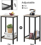 HOOBRO Tall Side Table, Industrial End Telephone Table - Image 8