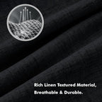 MIULEE 100% Blackout Linen Curtains - Image 3