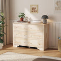 VINGLI 6 Drawer Dresser with Unfinished Solid Wood by VINGLI