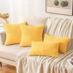 MIULEE Yellow Decorative Throw Pillow Covers - Image 4
