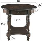 LEEMTORIG Oval Round End Table - Image 3