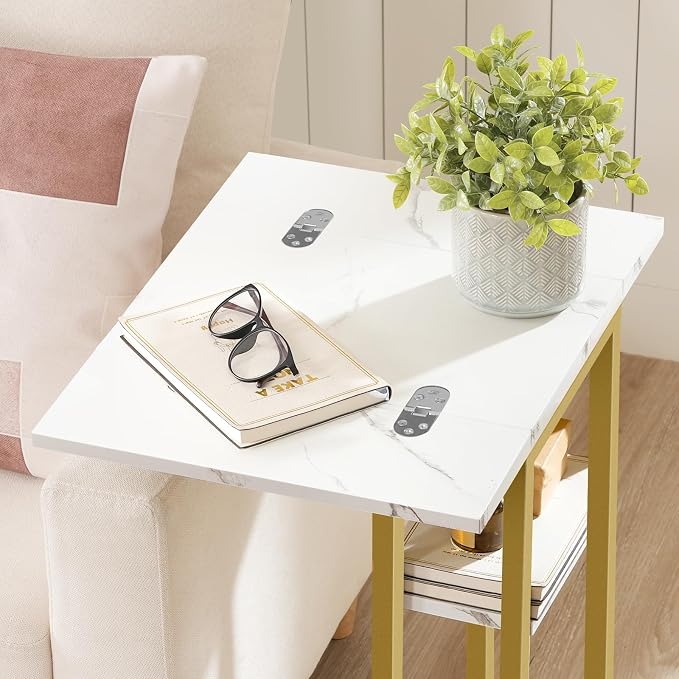 HOOBRO Foldable C Shaped End Table, C Shaped Side Table - Image 7
