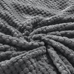 Exclusivo Mezcla Soft Waffle Fleece Bed Blanket Queen Size, Cozy Flannel - Image 8