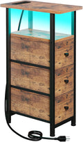 LOAKEKEL Narrow End Table Living Room by LOAKEKEL