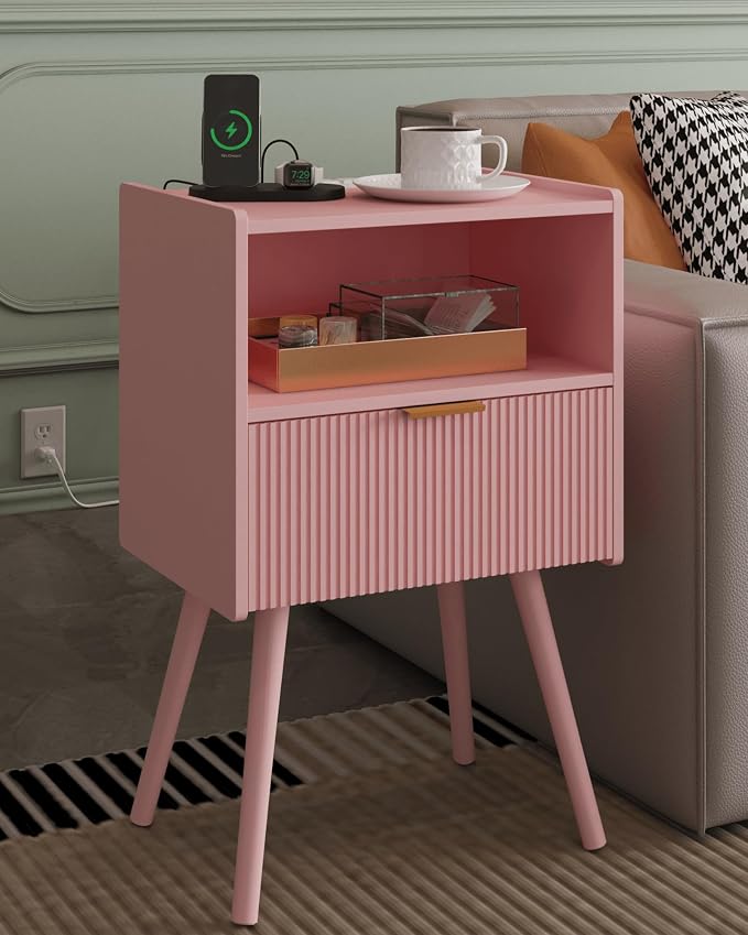 Veegle Nightstand, Modern Bedside Table by Unknown