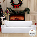 Easy-Going Stretch 4 Seater Oversized Sofa Couch Cover Snow White | 1-Piece - Image 2